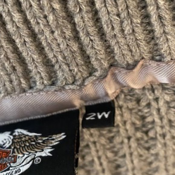 Harley-Davidson Zipper Close Hick Neck Embroidered Cardigan Sweater Size XL - Picture 8 of 8